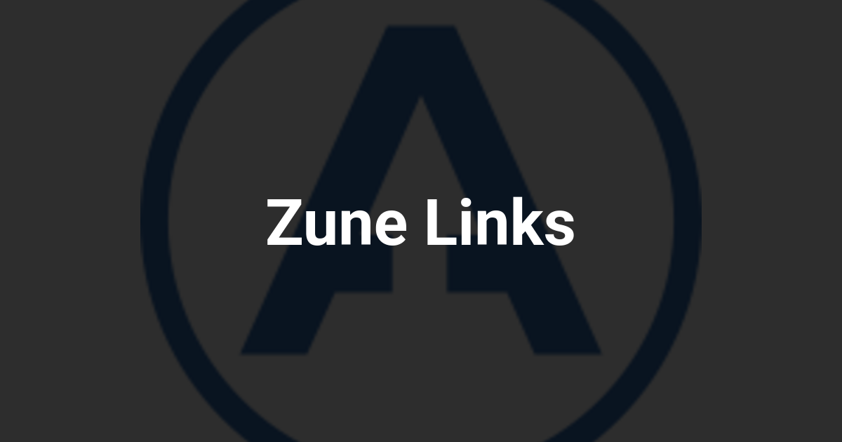 Zune Links